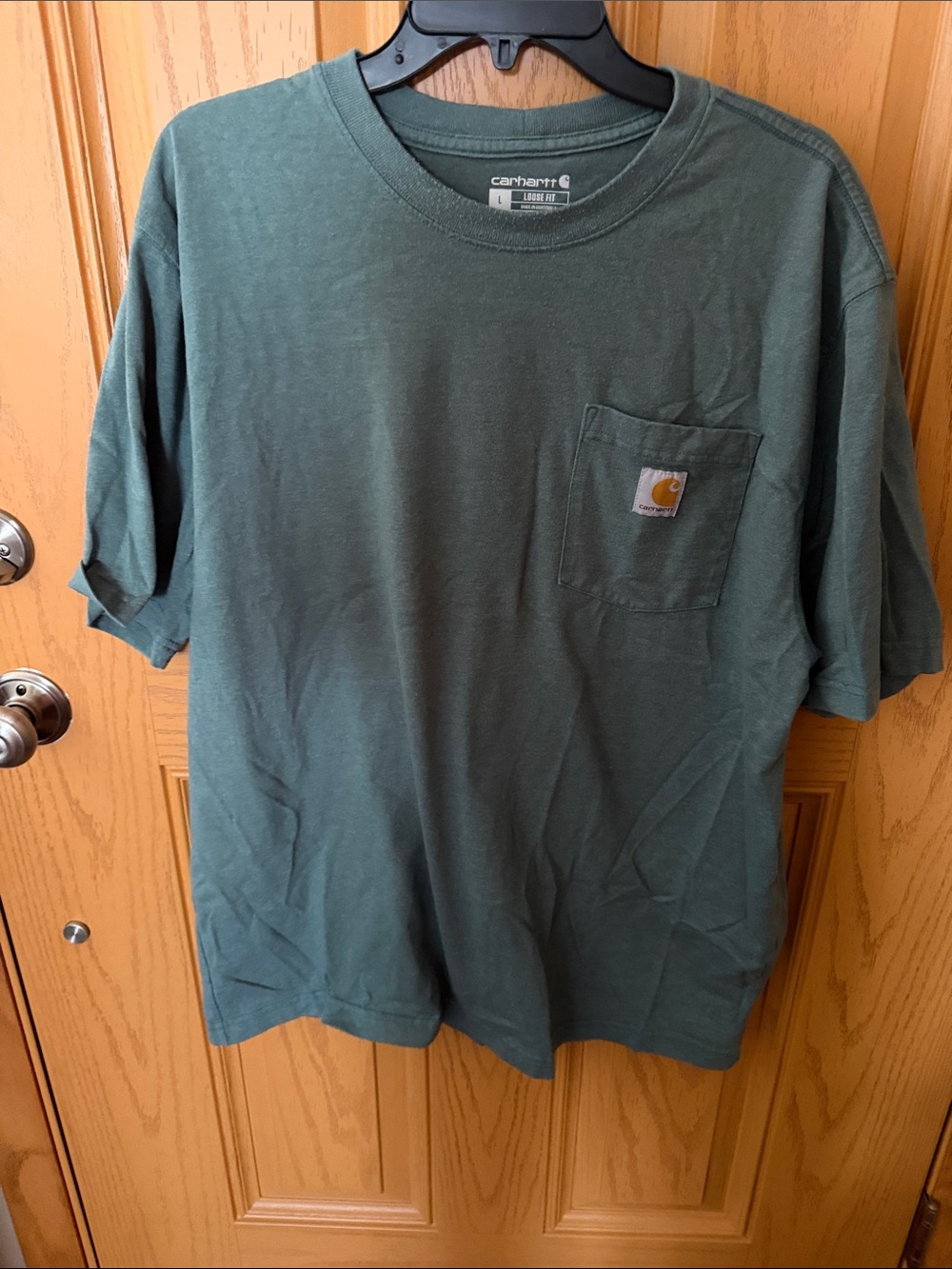 Carhartt Men's Forest Green Short Sleeve Pocket Tee